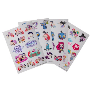 kpop demon hunters猎魔女团贴纸周边电脑冰箱贴画装饰4张套装
