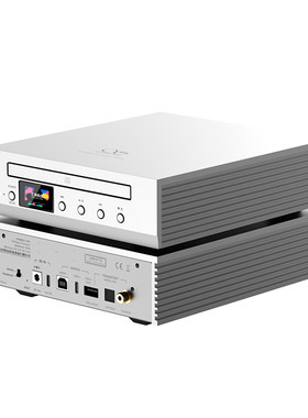 山灵CR60 桌面级转盘抓轨一体机高性能光纤同轴USB-A数字输出CD机