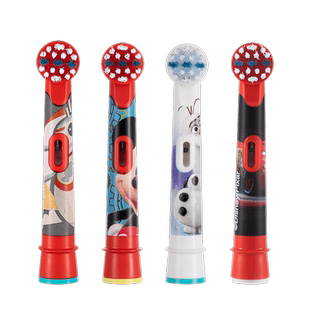 【自营】欧乐B儿童电动牙刷头通用替换刷头卡通软毛原装适用3-12