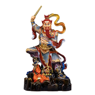 王灵官站像火神王天君护法灵官爷火神隆恩真君铜像琉晶彩客厅摆件