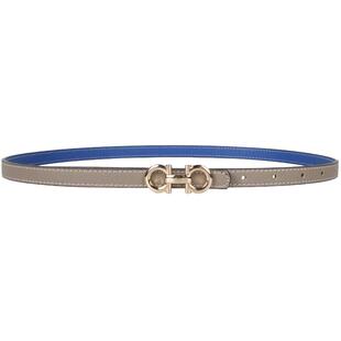 H家kelly细腰带女双面百搭夏季配裙子连衣裙收腰装饰西裤白色皮带