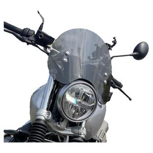 适用于五羊本田NWG150前挡风玻璃NWT150改装加高透明挡雨风挡配件