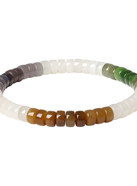 周大生转珠阁天然正品和田玉手串