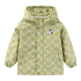 正品迪士尼童装儿童三合一羽绒服女童棉衣羽绒内胆两件套2025冬装