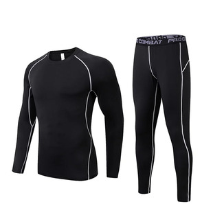 篮球服男女款紧身衣紧身裤加绒秋冬长袖打底衫运动训练服健身瑜伽