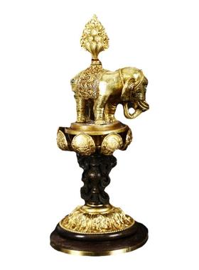 慧宝黄铜佛堂桌面摆件