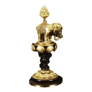 西行人 慧宝佛具黄铜八时金轮七政宝七珍八宝佛堂桌面摆件八吉祥