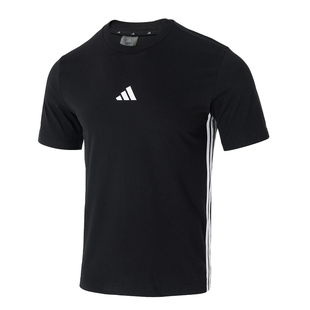 阿迪达斯纯棉短袖T恤男装夏季新款半袖上衣官方正品运动服JD1906