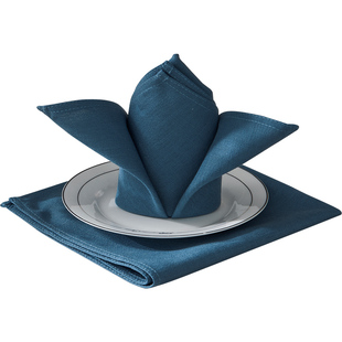 棉麻口布酒店专用小方巾宴会折花餐巾布西餐厅饭店口杯餐布餐垫