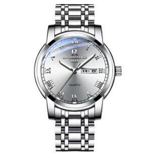 瑞士正品高端商务男士手表全自动夜光防水男款新款双日历时尚腕表