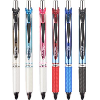 派通顺滑速干考试推荐黑色中性笔