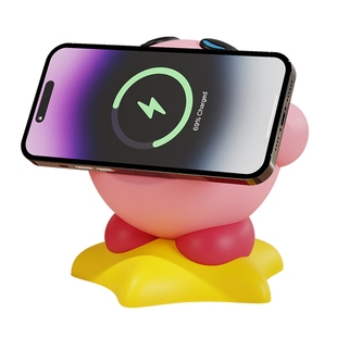 星之卡比手机无线充电器创意支架摆件磁吸超级快充底座桌面装饰品