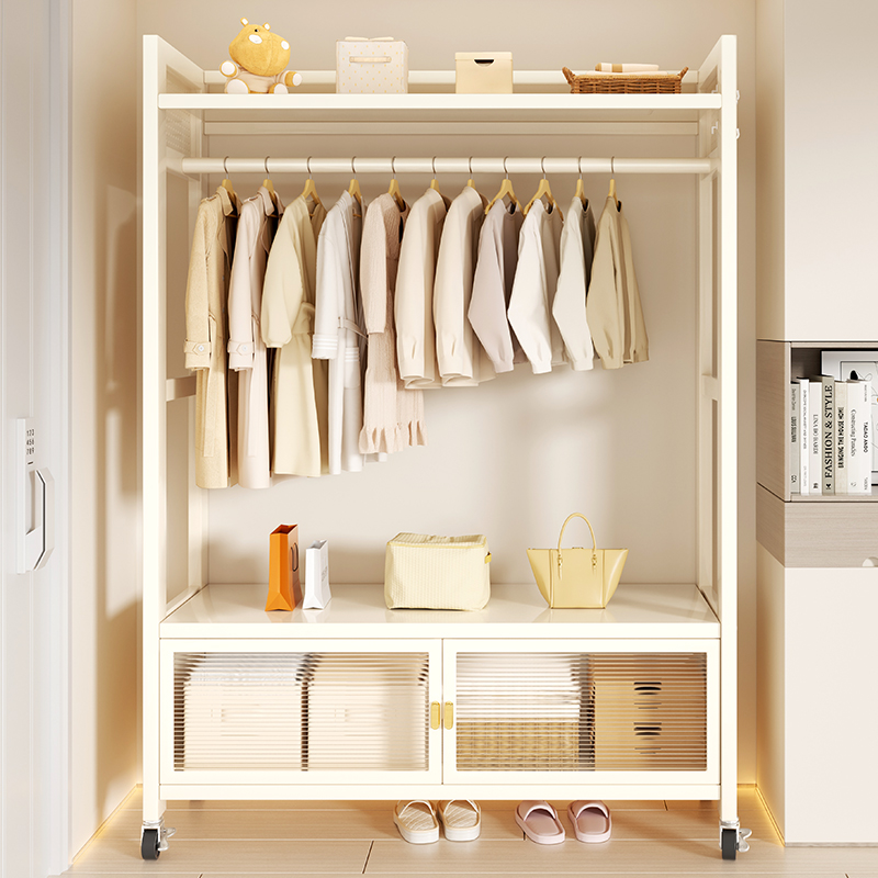 成人衣柜简易儿童衣物收纳柜婴儿小衣橱出租屋卧室落地挂衣帽架子