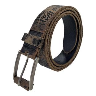 JCAESAR VINTAGE BELT 皲裂做旧皮带 头层牛皮 12孔 自然剥落痕迹