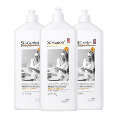 蔬果园食品家用级洗洁精3瓶