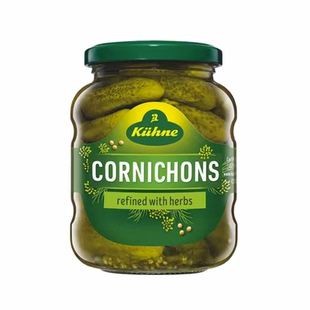 冠利 青瓜仔 Pickled - Cornichons 330g小食搭配色拉汉堡肉类