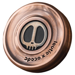 老铁匠ACEDC恶魔奶盖啪啪币推牌解压指尖陀螺推推牌锆合金edc玩具