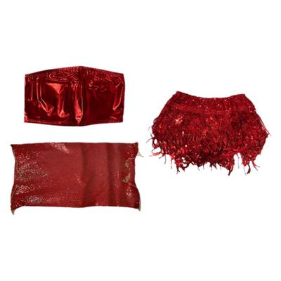 短裤红色夜店酒吧不规则舞台性感