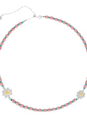 彩色串珠小雏菊锁骨链原创繁花轨迹时尚百搭项链小众时光胶卷系列