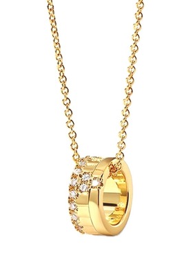 JILIFANG 高级感轻奢小蛮腰精致镶嵌3A锆钻高保色锁骨链项链礼物