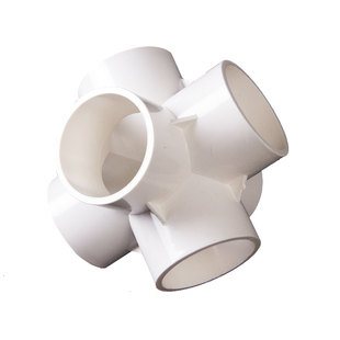 pvc立体三通接头直角连接件水管配件四通塑料五通六通20 25 32 50