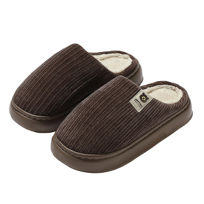 抗菌防臭棉拖鞋男不臭脚秋冬保暖