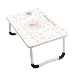 床上小桌子原创可爱折叠桌学生床头宿舍书桌电脑支架办公桌懒人卧室坐地学习可移动多功能小桌板稳固餐桌家用