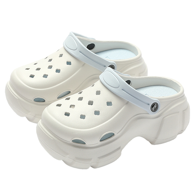 厚底增高洞洞鞋女款足弓支撑夏季