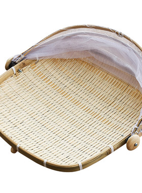 竹编制品防虫晾晒竹篮家用菜罩