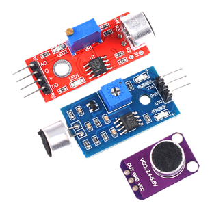高感度麦克风声音传感器控制模块低噪声 口哨开关模块 传感器模块