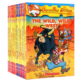 现货 【中商原版】老鼠记者套装(21-30) 10册 英文原版 Geronimo Stilton 10-BOOK SET 3 经典儿童小说 章节书 桥梁书 7-10岁