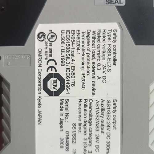 议价安全继电器F3SX-EL2-S适用