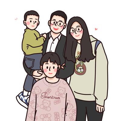 q版照片转定制手绘画卡通头像