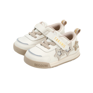 泰兰尼斯2025秋季新款女宝宝学步鞋时尚百搭软底面包鞋男童机能鞋