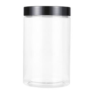 透明塑料罐带盖2斤蜂蜜瓶子食品级pet塑料瓶坚果饼干罐杂粮密封罐