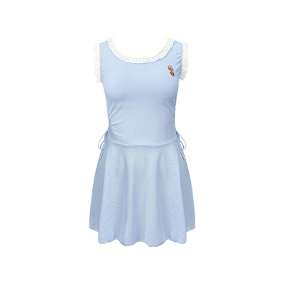 新款游泳衣女连体裙式保守泡温泉