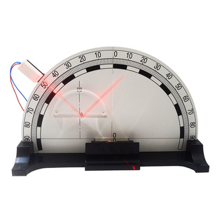 光的折射全反射演示器折叠式物理光学器材磁吸式半圆玻璃砖透镜