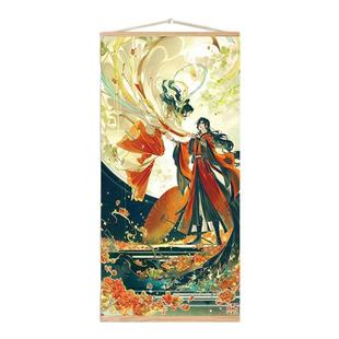 天官赐福客厅挂画海报壁画镇宅太子悦神图百无禁忌卷轴挂布装饰画