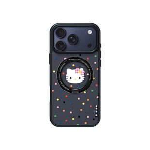 MASFEIL × 波点KT猫适用苹果17promax手机壳iPhone16pro新款磁吸带支架ip15全包Fo5支点高级感17可爱套