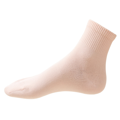 春夏季纯棉纱线防臭吸汗中筒袜