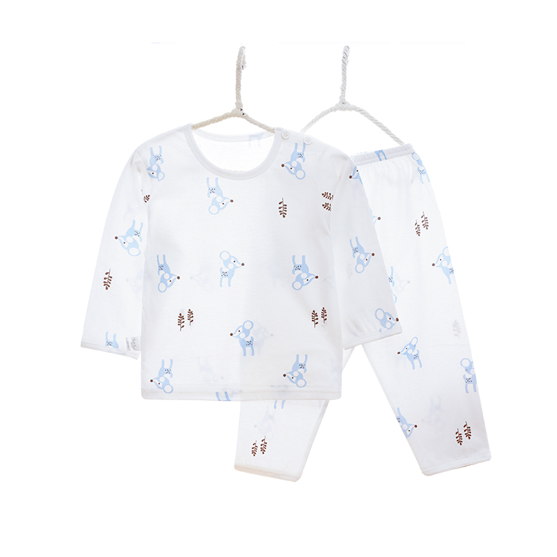 寶寶內(nèi)衣套裝夏季薄款兒童竹纖維睡衣嬰兒家居空調(diào)服男童夏裝女童