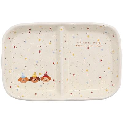 陶瓷减脂早餐盘可爱减肥餐盘