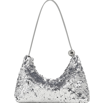 CHARLES&KEITH25冬新款CK2-20681157-A时尚亮片单肩腋下包手拎包