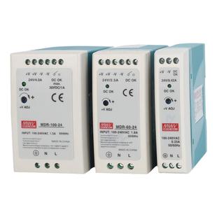 MDR明伟5V/12V/15V/24V/48V导轨式2A/3A开关电源10/20/40/60/100W