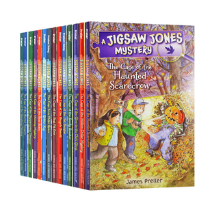 小侦探琼斯系列14册套装 Jigsaw Jones 英文原版儿童侦探小说 进口青少年课外阅读章节书籍