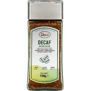 DGTOP低因咖啡速溶黑咖啡0脂美式脱因咖啡冻干无添加蔗糖进口瓶装