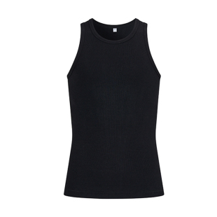 李添荣同款geniusclub春夏新款修身紧身打底背心黑白两色高罗纹