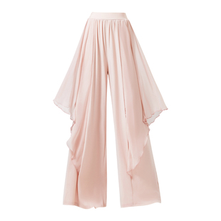 古典舞裤子中国舞演出服飘逸现代舞阔腿裙裤国风好看的舞蹈练功服