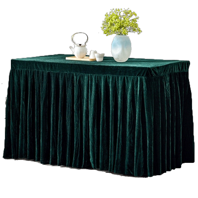会议桌布长方形金丝绒加厚桌裙