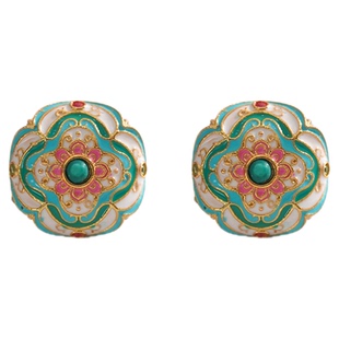 A敦煌松石新中式耳钉手链项链一套2026新爆款高级感轻奢巨好看女